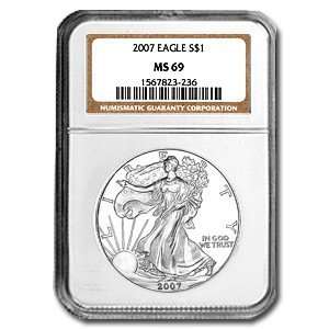  2007 Silver American Eagle (NGC MS 69) 