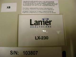 Lanier VoiceWrite EX LX 230 Transcriber w/ Handset  