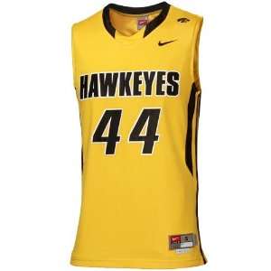  Nike Iowa Hawkeyes #44 Gold March Madness Basketball 