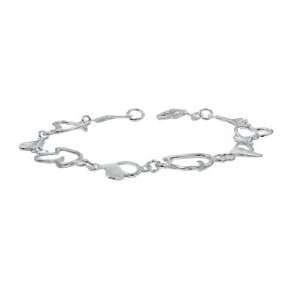   Around Sterling Silver Bracelet, Italian Product and Design Jewelry