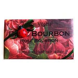   Ladybug Natural Rose Bourbon Handmade 10.6 Oz. Soap Bar From Italy