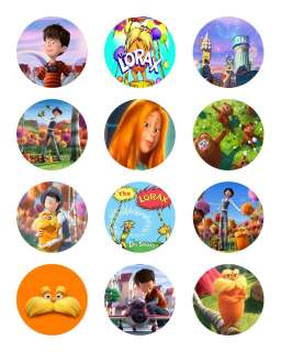 CUSTOMIZED Dr Seuss Lorax THE LORAX Book Edible Cupcake Topper Images 