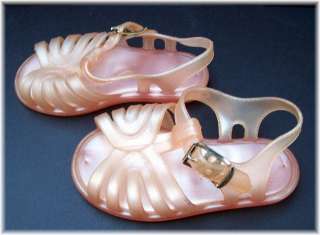 Vintage MAN MADE Girls Jelly Shoes Made in U.S.A. 3  