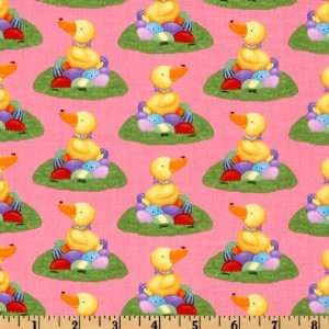  44 Wide Hallmark Occasions Duck N Eggs Pink Fabric By 