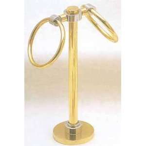  Allied Brass Mercury Vanity Two Ring Towel Holder
