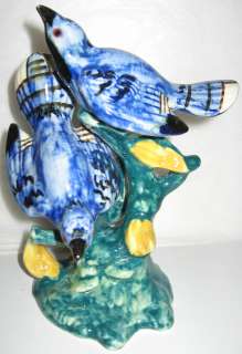 Stangl Pottery Birds, Double Blue Birds  