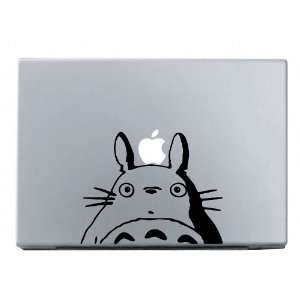    Totoro Black Macbook Decal Mac Apple skin sticker 