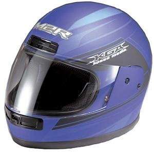  M2R Youth MR15 Graphic Helmet   Large/White/Blue/Grey 