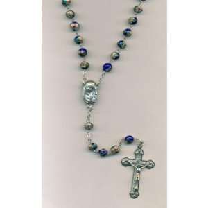  Rosary with Cloisonne Beads Blue 7mm