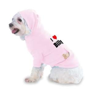  I Love/Heart Billy Hooded (Hoody) T Shirt with pocket for 
