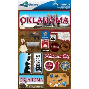  Jetsetters Oklahoma Die Cut Stickers Arts, Crafts 