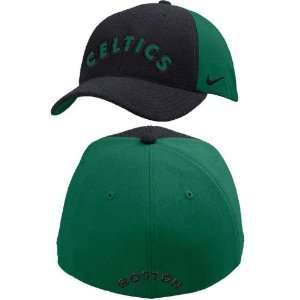  Nike Boston Celtics Black & Green Rewind Hat Sports 