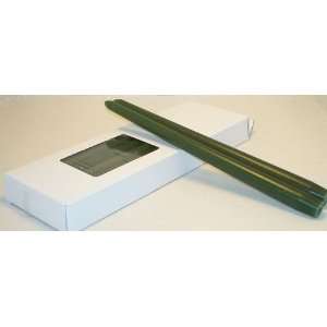  Box of 12 Green Taper Candles   12 Inch Candles