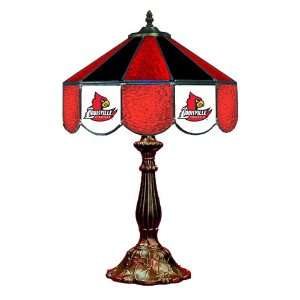  Louisville Cardinals 14 Stained Glass Table Lamp Sports 