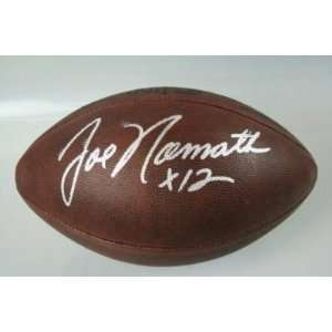 Joe Namath Signed Ball   alabama Gai coa   Autographed Footballs