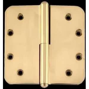   Brass 5x5 Radius LOR Button Tip Hinge 98111/92176