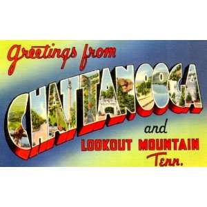  c1940s Greetings from Chattanooga and Lookout Mountain 