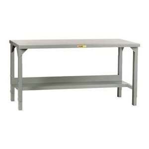 Little Giant® Adjustable Welded Workbench W/Lower Shelf, 30 X 60