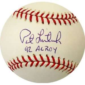  Pat Listach Autographed Ball   with  92 AL ROY 