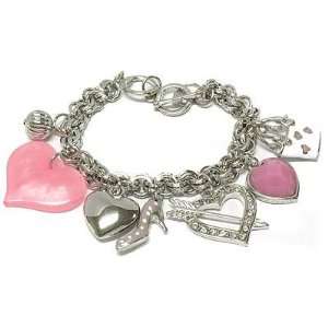 Juicy inspired pink heart, heels and handbags charm couture toggle 