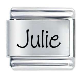  Name Julie Laser Italian Charms Pugster Jewelry
