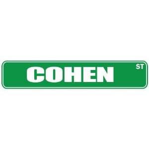   COHEN ST  STREET SIGN