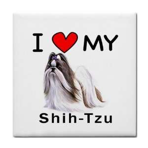  I Love My Shih Tzu Tile Trivet 