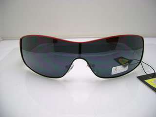 Khan Mens Sports Metal Frame Lion Ensignia Sunglasses   Red  