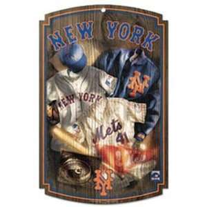  New York Mets Wood Sign   Throwback Jersey Sports 
