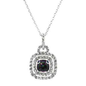  Kairis Mystic CZ Necklace   Cushion Cut Emitations 