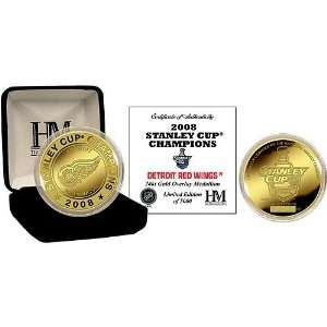  Detroit Red Wings 2008 Stanley Cup Champions 24KT Gold 