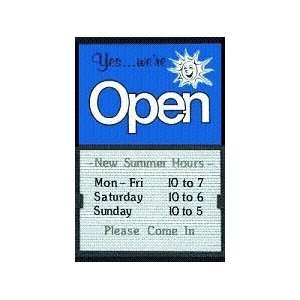  Kool Kalvin Open / Closed Sign with sliding message board 