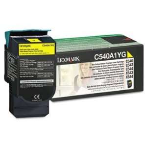  C540A1YG Toner, 1000 Page Yield, Yellow