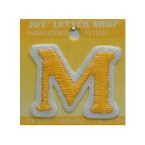  Joy Letter Shop Iron On Gold M (6 Pack)