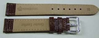 16MM BROWN LEATHER KINGSTON WATCH BAND,STRAP  