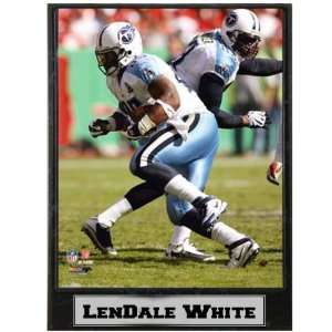 LenDale White Photograph Nested on a 9x12 Plaque