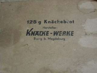 Original WWII German KNACKEBROT Soldiers Bread Ration *RARE*  