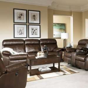  Market Square Saginaw 3 Piece Living Room Set in Coffee 