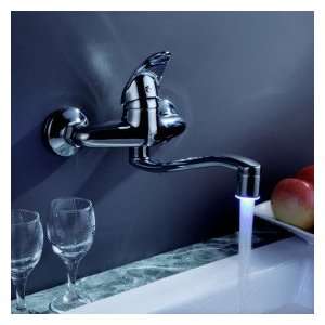  Contemporary Solid Brass Bathroom Sink Faucet Chrome 