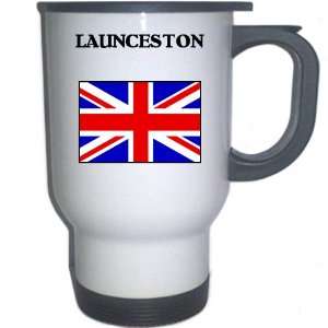  UK/England   LAUNCESTON White Stainless Steel Mug 