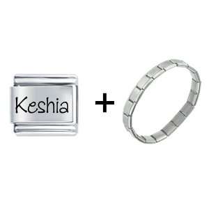  Name Keshia Italian Charm Pugster Jewelry
