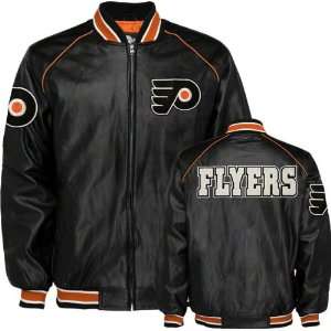  G Iii Philadelphia Flyers Faux Leather Jacket Sports 
