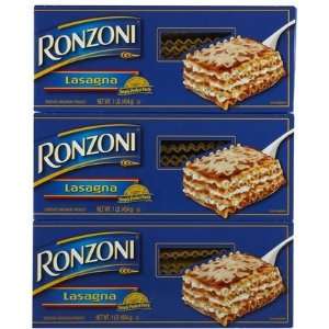  Ronzoni Curly Lasagna, 16 oz, 3 ct (Quantity of 2) Health 