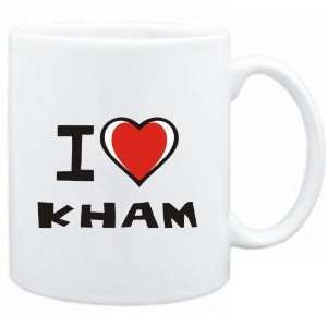  Mug White I love Kham  Languages