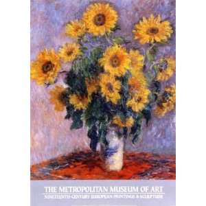  Claude Monet   Sunflowers Metropolitan Museum of Art