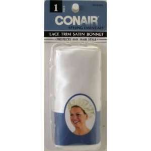  Conair Lace Trim Satin Bonnet (6 Pack) Health & Personal 