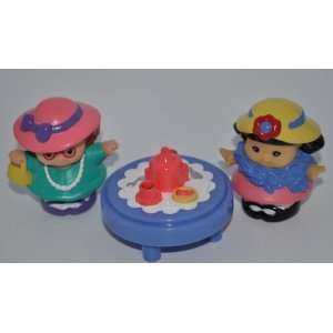 Little People Easter Girls (2) & Table Replacement Figures   Fisher 