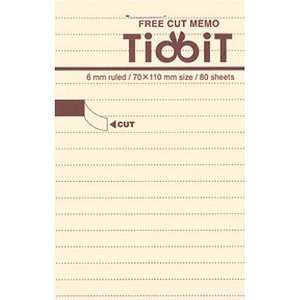  Kokuyo Tidbit Free Cut Memo Pad   A7 (4 1/3 X 2 3/4)   6 