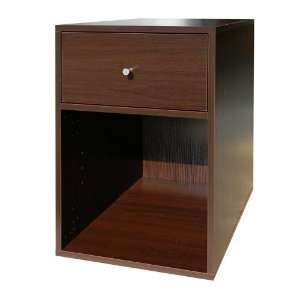  DonnieAnn Kubus Espresso Cabinet with Drawer