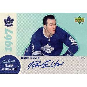 Frozen Pond Toronto Maple Leafs Ron Ellis Autographed 2007 Upper Deck 